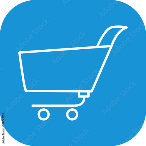 Unique Shopping Cart Vector Icon