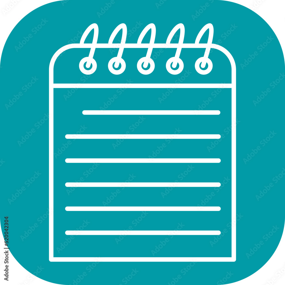 Unique Note Vector Icon