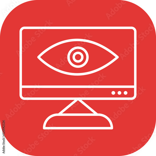 Unique Web Visibility Vector Icon