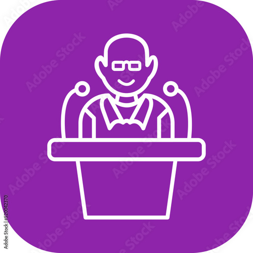 Unique Lecture Vector Icon