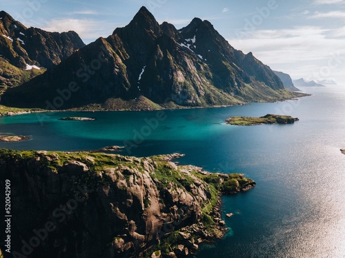 Views from Maervoll in the Lofoten Islands in Norway