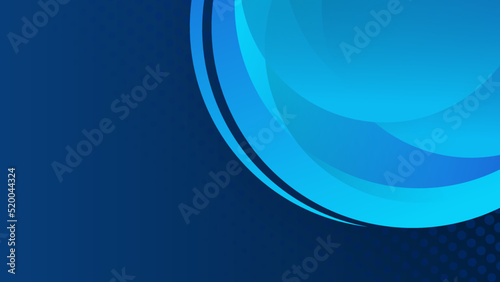 Modern gradient dynamic blue lines shapes abstract background