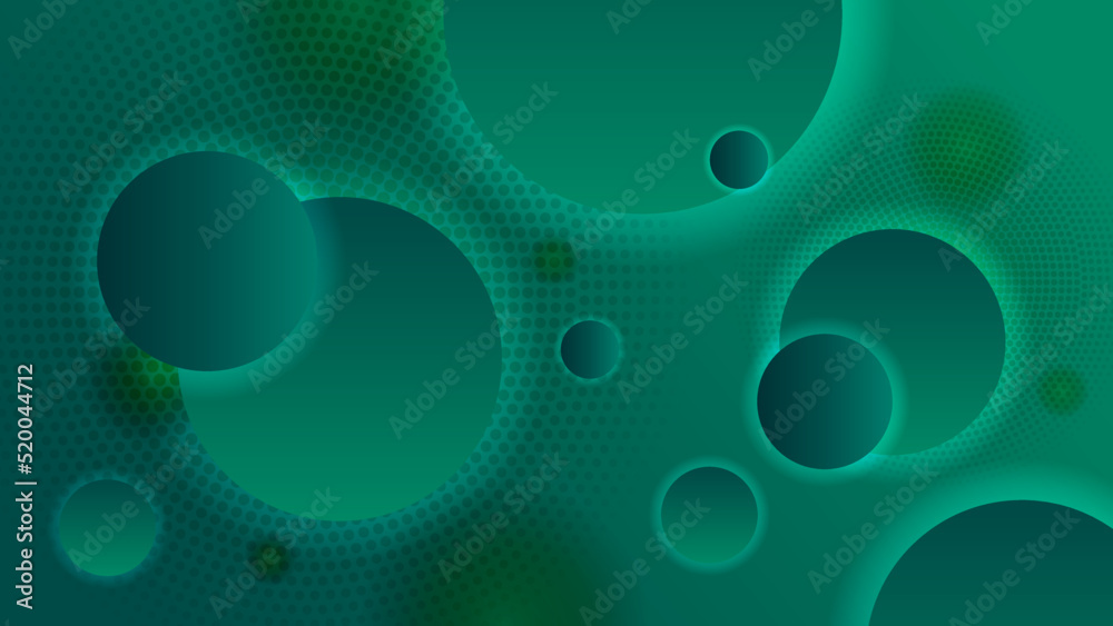 Modern dark green abstract geometric background wallpaper design