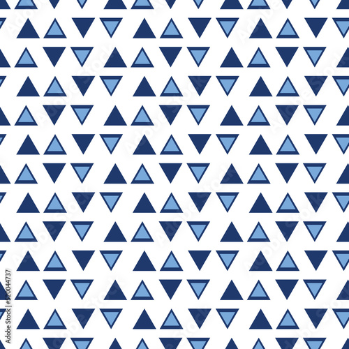 blue triangles seamless repeat pattern