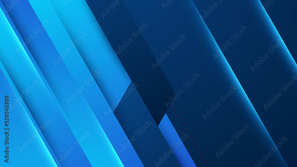 Obraz premium Modern simple shape blue design background