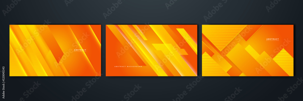 Modern orange and yellow gradient abstract background. Design for ...