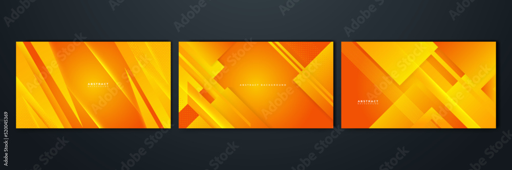 Modern orange and yellow gradient abstract background. Design for ...