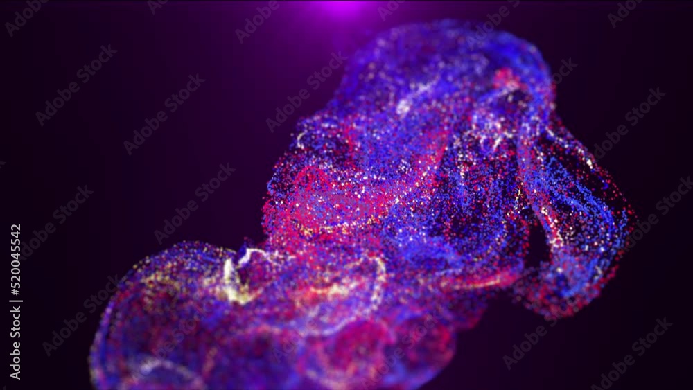 Abstract digital particle wave and light abstract background ,animation ...