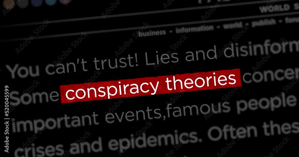 News titles across international web media with Conspiracy theories, hoax theory and fake news search. Abstract concept of internet headline information on dynamic displays animation. News titles across international web media with Conspiracy theories, hoax theory and fake news search. Abstract concept of internet headline information on dynamic displays animation.