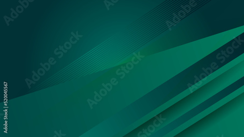 Modern dark green abstract geometric background wallpaper design. Design for poster, template on web, backdrop, banner, brochure, website, flyer, landing page, presentation, certificate, and webinar