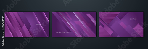 Modern purple gradient dynamic lines background. Design for poster, template on web, backdrop, banner, brochure, website, flyer, landing page, presentation, certificate, and webinar