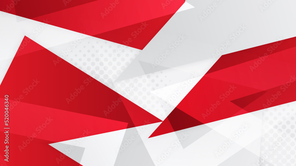 Abstract red and white geometric gradient background Abstract red and white geometric gradient background