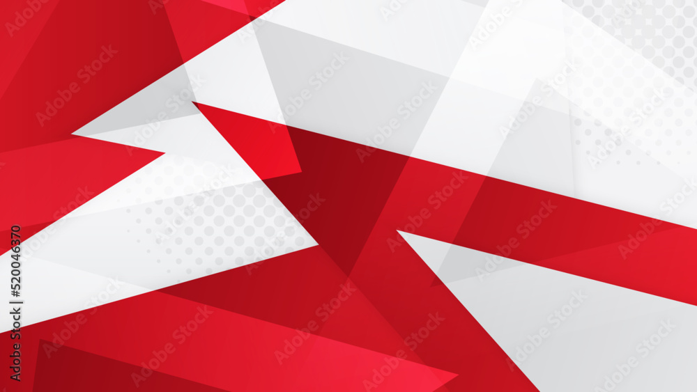 Abstract red and white geometric gradient background Abstract red and white geometric gradient background