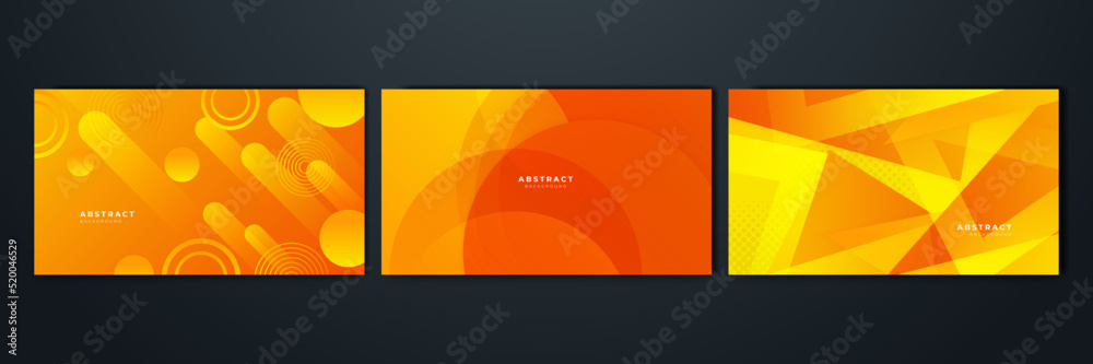 Modern orange and yellow gradient abstract background. Design for poster, template on web, backdrop, banner, brochure, website, flyer, landing page, presentation, certificate, and webinar Modern orange and yellow gradient abstract background. Design for poster, template on web, backdrop, banner, brochure, website, flyer, landing page, presentation, certificate, and webinar