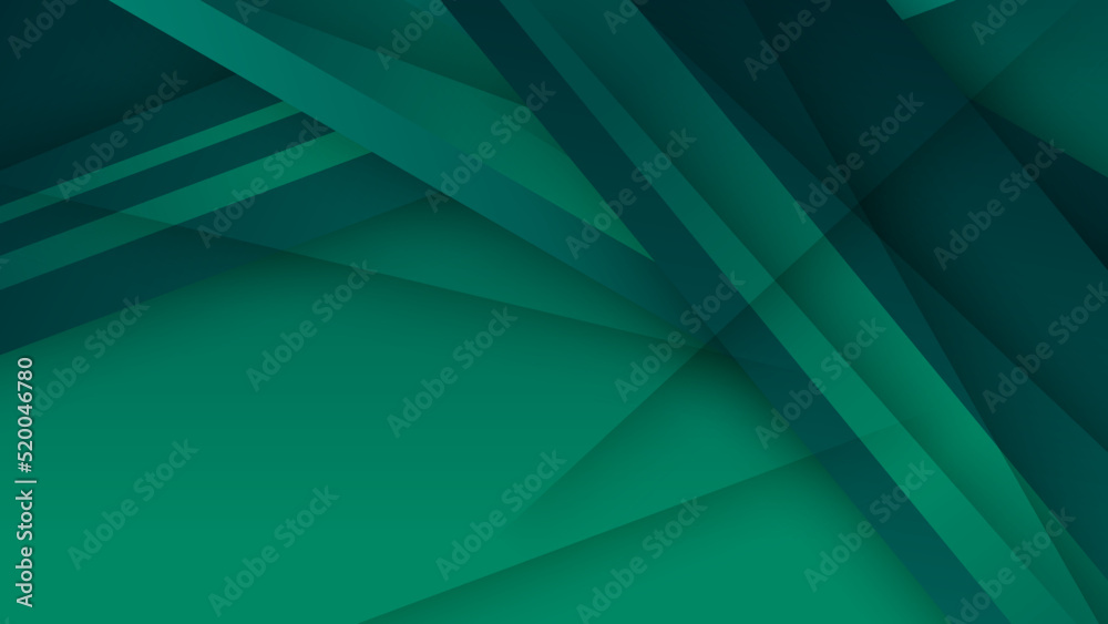 Obraz premium Modern dark green abstract geometric background wallpaper design. Design for poster, template on web, backdrop, banner, brochure, website, flyer, landing page, presentation, certificate, and webinar