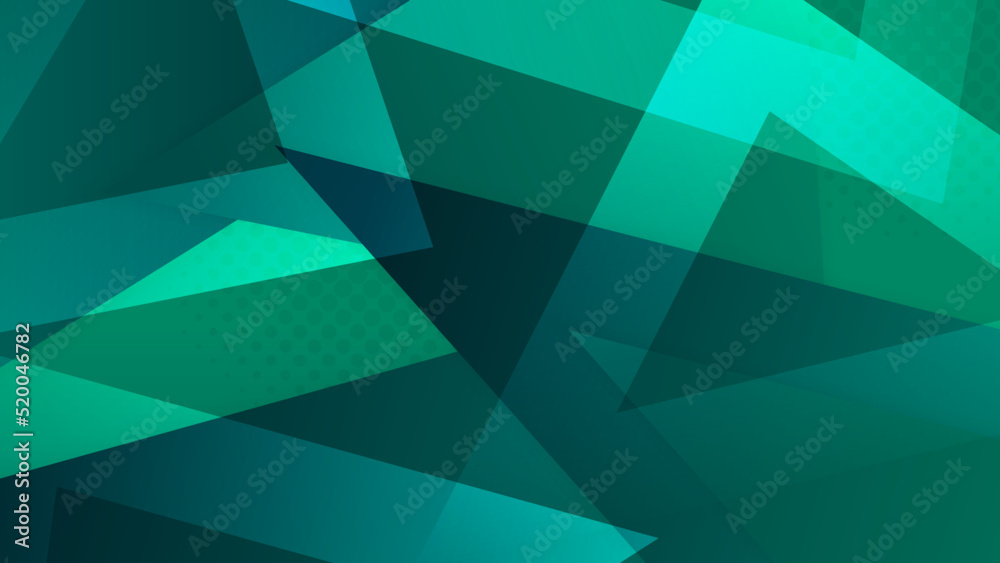 Modern dark green abstract geometric background wallpaper design
