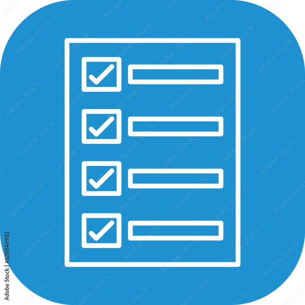 Filling Ballot Paper Icon Filling Ballot Paper Icon