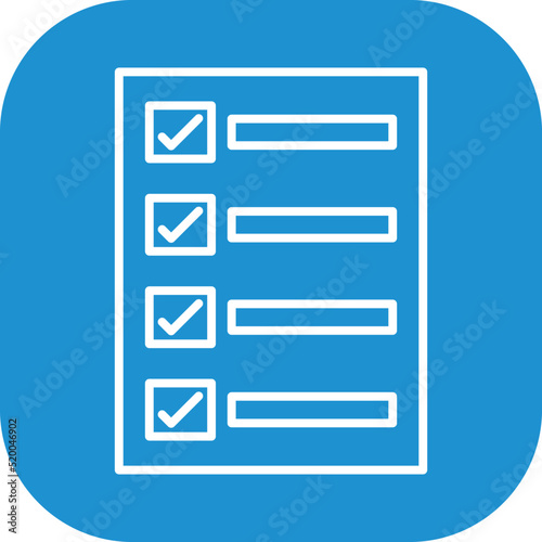 Filling Ballot Paper Icon