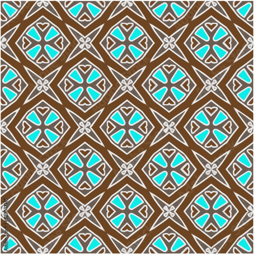  Seamless vector pattern. Background texture in geometric ornamental style.Repeat background.