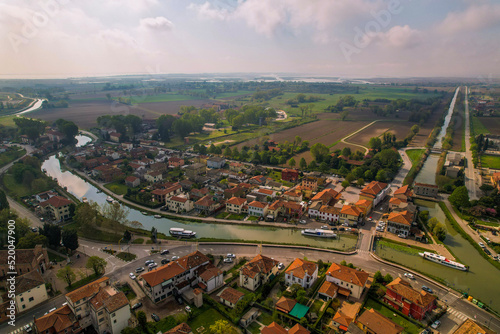 aerial view of the city