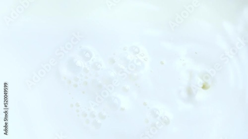 Wallpaper Mural Pouring fresh cow milk moving water on white background, Closeup Front view Food concept Torontodigital.ca