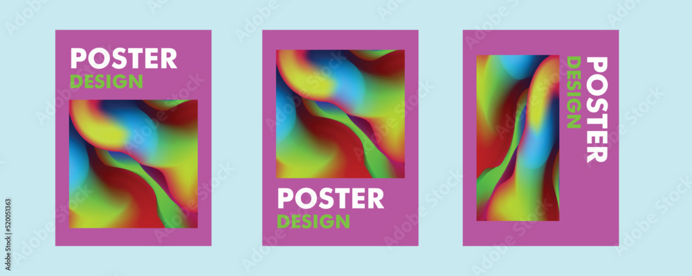 Gradient Poster Template for Magazine, Poster, Event, Website