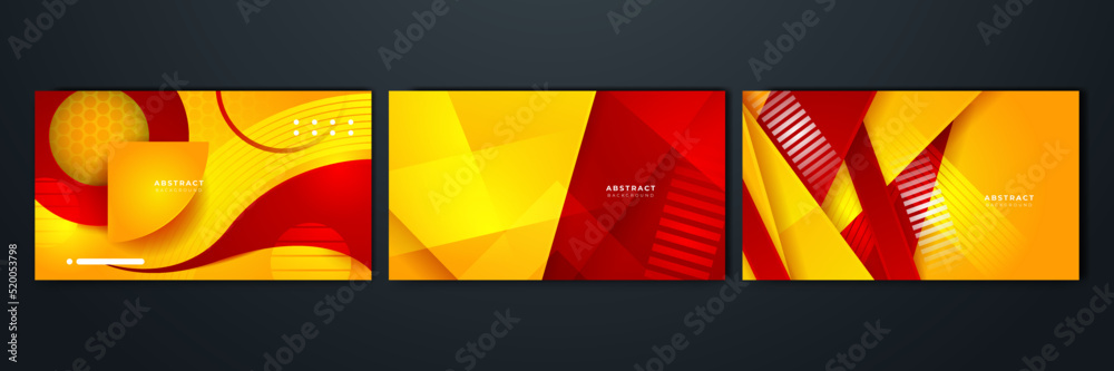 Abstract red and yellow background. Design for poster, template on web, backdrop, banner, brochure, website, flyer, landing page, presentation, certificate, and webinar Abstract red and yellow background. Design for poster, template on web, backdrop, banner, brochure, website, flyer, landing page, presentation, certificate, and webinar