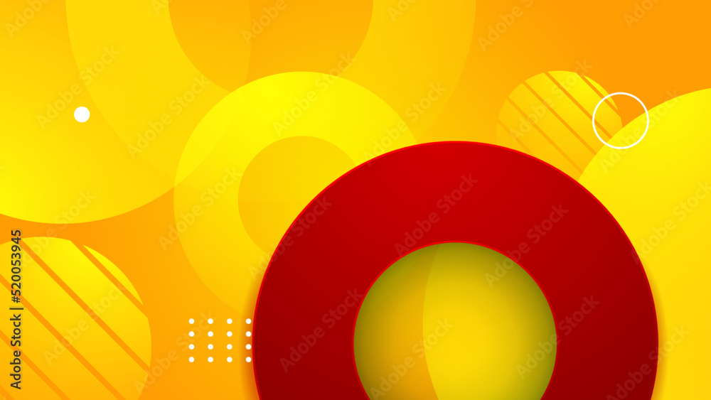Abstract red and yellow background. Design for poster, template on web ...