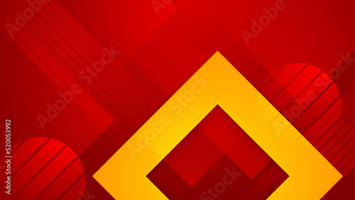 Abstract red and yellow background. Design for poster, template on web, backdrop, banner, brochure, website, flyer, landing page, presentation, certificate, and webinar