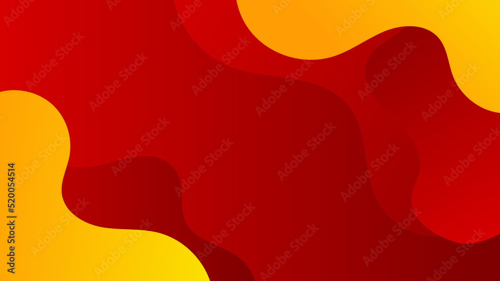 Abstract red and yellow background. Design for poster, template on web ...