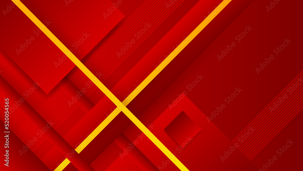 Abstract red and yellow background. Design for poster, template on web ...
