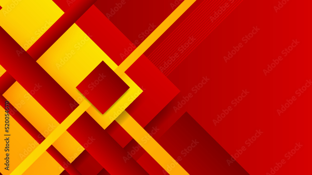 Abstract red and yellow background. Design for poster, template on web