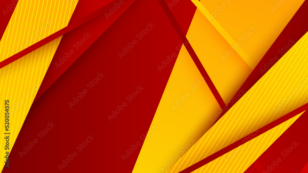 Abstract red and yellow background. Design for poster, template on web ...