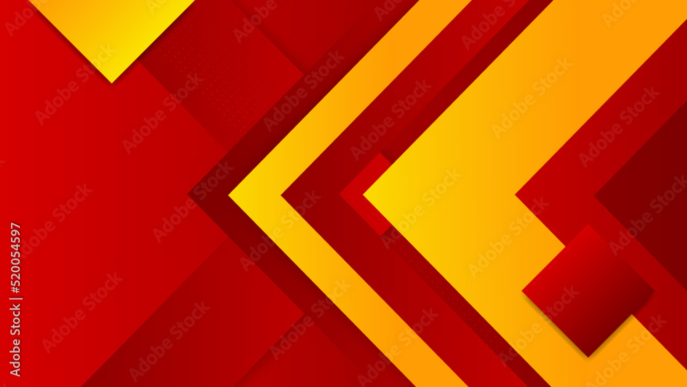Abstract red and yellow background. Design for poster, template on web