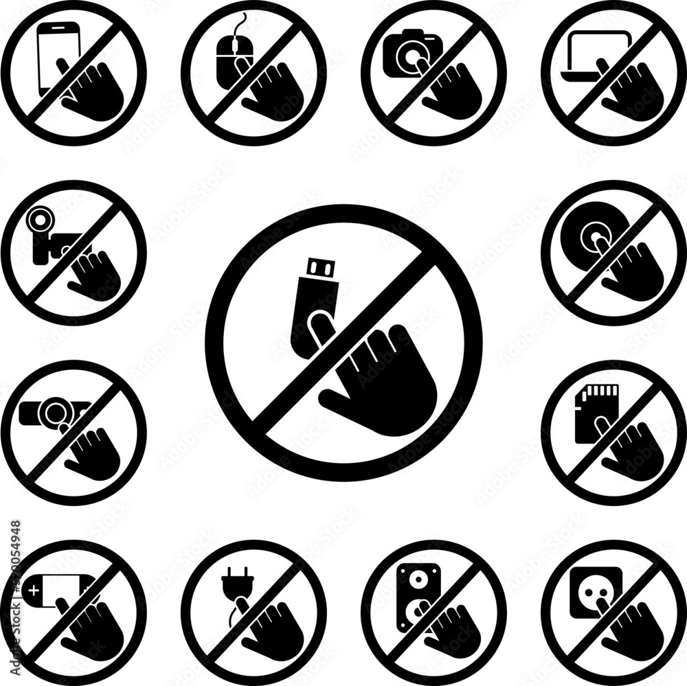 do not usb stick icon in a collection with other items do not usb stick icon in a collection with other items