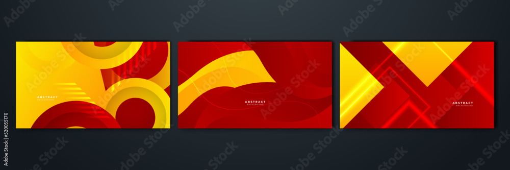 Abstract red and yellow background. Design for poster, template on web, backdrop, banner, brochure, website, flyer, landing page, presentation, certificate, and webinar Abstract red and yellow background. Design for poster, template on web, backdrop, banner, brochure, website, flyer, landing page, presentation, certificate, and webinar