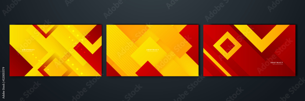 Abstract red and yellow background. Design for poster, template on web, backdrop, banner, brochure, website, flyer, landing page, presentation, certificate, and webinar Abstract red and yellow background. Design for poster, template on web, backdrop, banner, brochure, website, flyer, landing page, presentation, certificate, and webinar