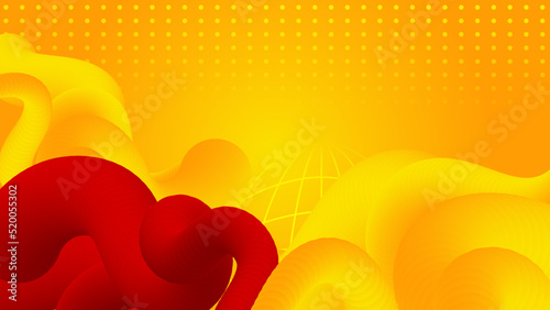 Abstract red and yellow background. Design for poster, template on web, backdrop, banner, brochure, website, flyer, landing page, presentation, certificate, and webinar
