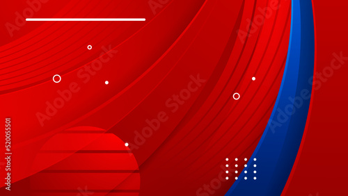 Abstract blue and red background