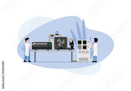 HVAC production design illustration vector eps format , suitable for your design needs, logo, illustration, animation, etc.