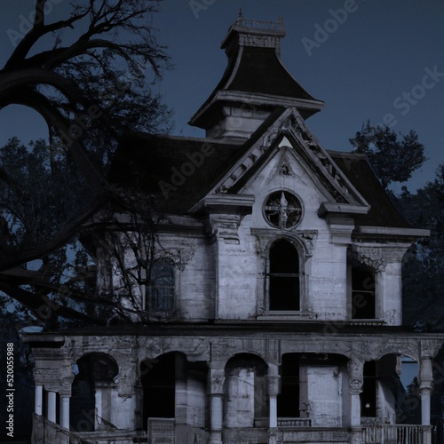Haunted House at Night