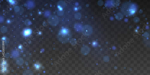 Sparks stars sparkle, bokeh, blur blue dust light photo