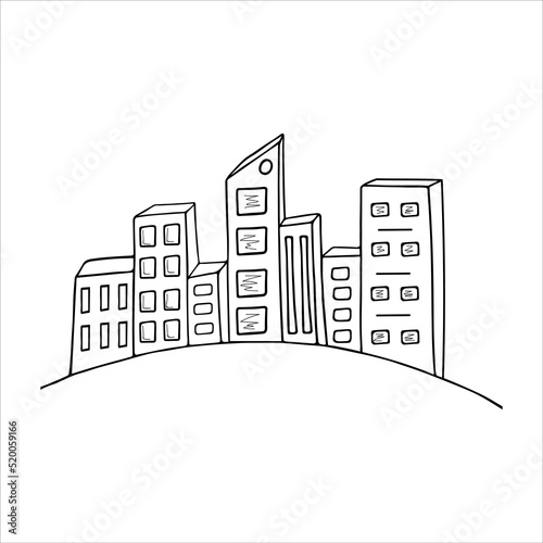 set of multi-storey house