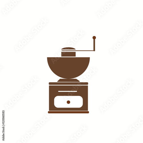Coffee mill icon. Simple illustration of coffee mill