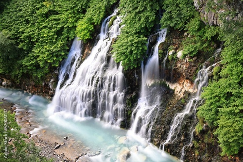 Shirahige Waterfall in Biei, Hokkaido