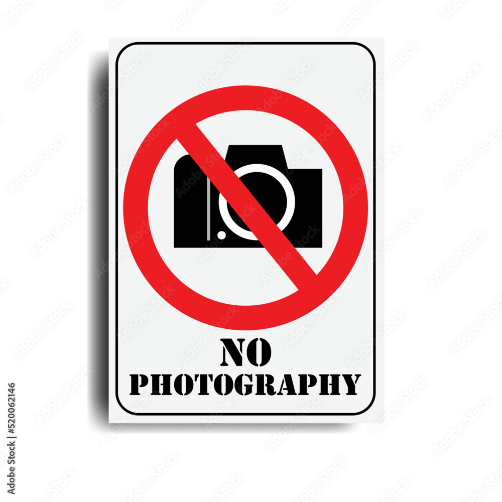 This is a vector illustration of a design for a picture sticker that is not allowed to take pictures This is a vector illustration of a design for a picture sticker that is not allowed to take pictures