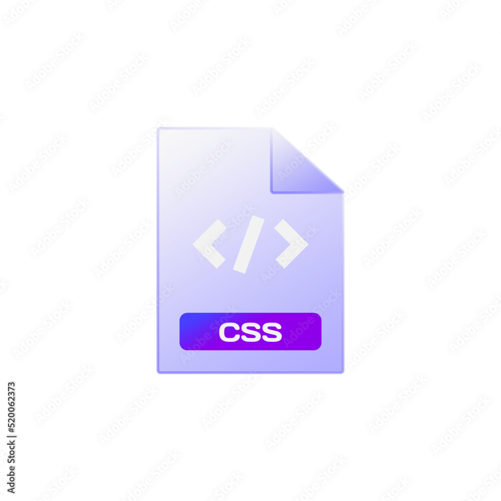 Gradient glass morphism css icon design vector