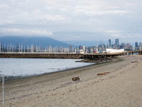 Scenic view of Jericho beach in Vancouver BC, Canada photo