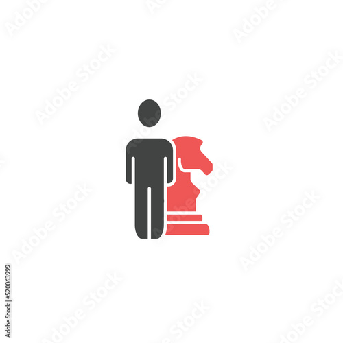 Chess Strategy icons  symbol vector elements for infographic web