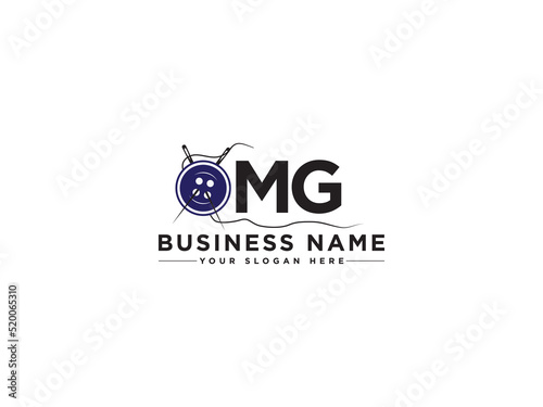 Premium MG Logo Icon Design, Creative Mg gm Logo Letter Vector For Clothing and Buttons Business